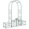 vidaXL Gartenbogen Gr&uuml;n 203 x 50 x 218 cm Stahl