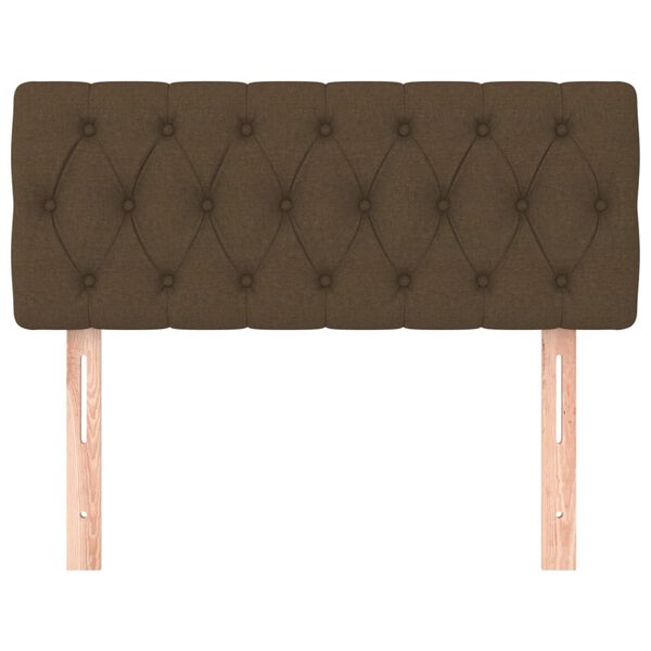 vidaXL Kopfteil Dunkelbraun 90x7x78/88 cm Stoff