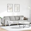 vidaXL Wohnzimmer Couch Wolkengrau 250 x 77 x 76 cm Polyester