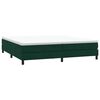 vidaXL Boxspringbett ohne Matratze Dunkelgr&uuml;n 200x210 cm Samt