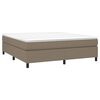 vidaXL Boxspringbettgestell Taupe 160x200 cm Stoff