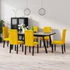 vidaXL Esszimmerst&uuml;hle 6 Stk. Gelb Samt