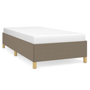 vidaXL Bettgestell ohne Matratze Taupe 100x200 cm Stoff