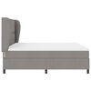 vidaXL Boxspringbett mit Matratze Taupe 180 x 200 cm Stoff