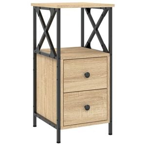 vidaXL Nachttisch Sonoma-Eiche 34x35,5x70 cm Holzwerkstoff