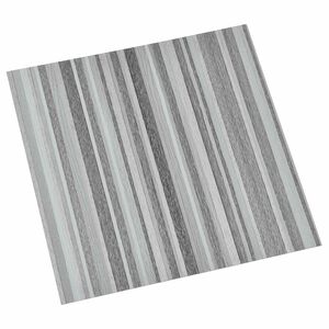 vidaXL Selbstklebende Bodenplanken Grau und Schwarz 30,5 x 30,5 cm