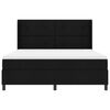 vidaXL Boxspringbett mit Matratze Schwarz 200 x 180 cm Stoff