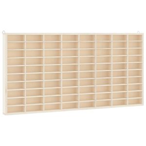 vidaXL Sammlervitrine aus Holz mit 80 F&auml;chern 80x4,5x40,5cm