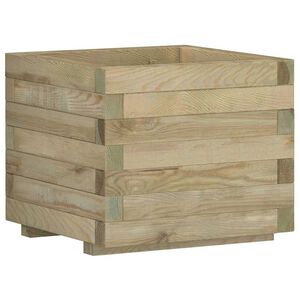 vidaXL Hochbeet 50x50x40 cm Holz Quadratisch