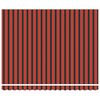 vidaXL Einziehbare Markise Orange und Braun 400 &times; 300 cm