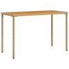 vidaXL Gartentisch mit Akazienholz-Platte 115x54x74 cm Poly Rattan