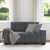 vidaXL Zweisitzer-Sofa Dunkelgrau 160x77x82 cm Samt