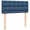vidaXL Boxspringbett mit Matratze Blau 120x190 cm Stoff