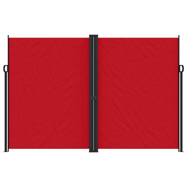 vidaXL Seitenmarkise Ausziehbar Rot 220x1200 cm