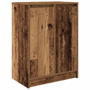vidaXL Schuhschrank Altholz-Optik 57x34x76 cm Holzwerkstoff