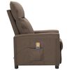 vidaXL Massagesessel Taupe Stoff