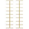 vidaXL Wand-Weinregale für 9 Flaschen 2 Stk. Golden Eisen