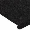 vidaXL Stufenmatten Selbstklebend 30 Stk. Schwarz 65x24,5x3,5 cm