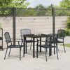 vidaXL Garten Essgruppe 5 pcs Anthrazit Pulverbeschichteter Stahl