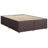 vidaXL Boxspringbett mit Matratze Dunkelbraun 140x190 cm Stoff