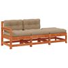 vidaXL Sectional Sofa Einheiten Wachsbraun 190 x 62 x 70,5cm