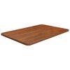 vidaXL Waschtischplatte Dunkelbraun 60x40x1,5 cm Massivholz Behandelt