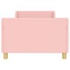 vidaXL Kinderbettgestell mit Kopfteil Rosa 90 x 200 cm Schafstoff