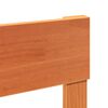 vidaXL Massivholzbett ohne Matratze Wachsbraun 140x190 cm Kiefernholz
