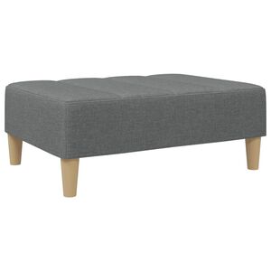 vidaXL Fu&szlig;hocker Dunkelgrau 77x55x31 cm Stoff