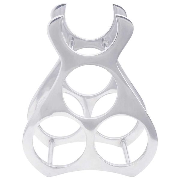 vidaXL Weinregal Silber 23 x 14 x 28 cm Aluminium