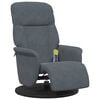 vidaXL Massage Relaxsessel Dunkelgrau 91 x 71 x 105 cm Samt