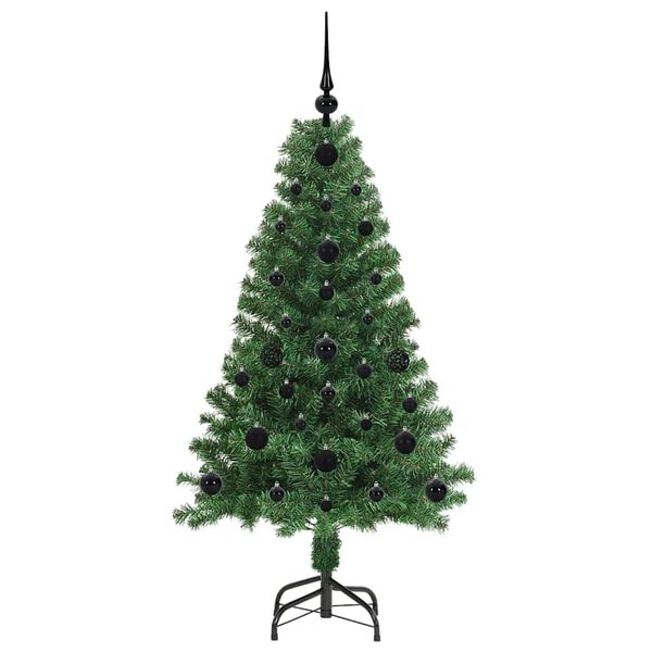 vidaXL K&uuml;nstlicher Weihnachtsbaum mit 150 LEDs mit St&auml;nder Gr&uuml;n 120 cm