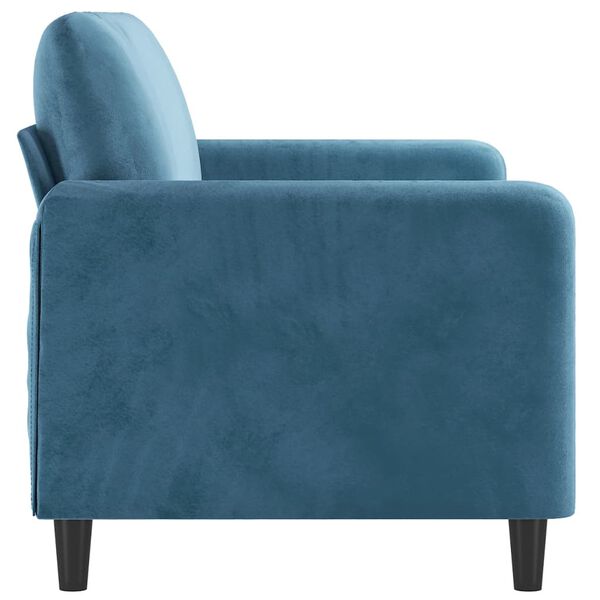 vidaXL 2-Sitzer-Sofa Blau 140 cm Samt