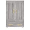 vidaXL Highboard Grau Sonoma 69,5x31x115 cm Holzwerkstoff