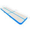 vidaXL Aufblasbare Gymnastikmatte mit Pumpe 700x100x20 cm PVC Blau