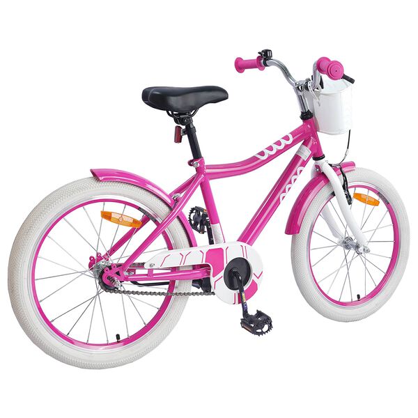 vidaXL Kinderfahrrad 18 Zoll f&uuml;r 5-7 Jahre alt Rosa