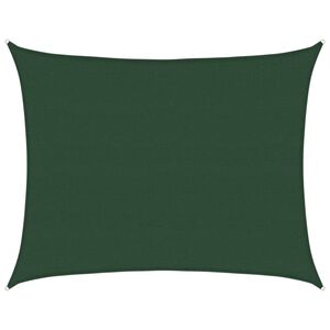 vidaXL Sonnensegel 160 g/m&sup2; Dunkelgr&uuml;n 6x7 m HDPE