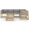 vidaXL 6-tlg. Garten-Lounge-Set mit Kissen Kiefernholz Impr&auml;gniert