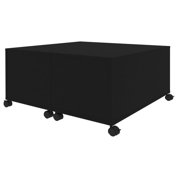 vidaXL Couchtisch Schwarz 75x75x38 cm Holzwerkstoff