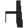 vidaXL Eck-Schreibtisch Schwarz Eichen-Optik 101,5 x 149,5 x 149,5 cm
