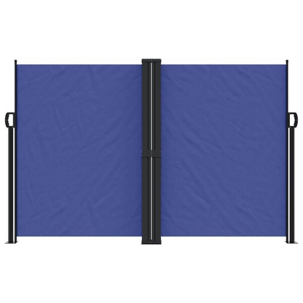vidaXL Seitenmarkise Ausziehbar Blau 160x1200 cm