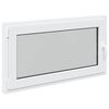 vidaXL Kellerfenster RISOR 110 x 50 cm PVC und Glas Wei&szlig;
