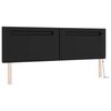 vidaXL Boxspringbett mit Matratze Schwarz 180 x 200 cm Kunstleder