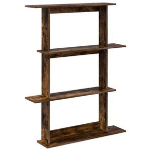 vidaXL Wandregal Raucheiche 100 x 20 x 126 cm Holzwerkstoff