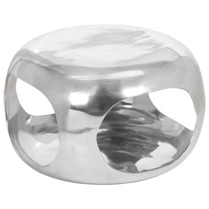 vidaXL Couchtisch Aluminium 50x50x30 cm Silbern