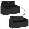 vidaXL Garten-Sofa-Set 8 pcs Schwarz Poly-Rattan