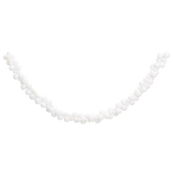 vidaXL Kugelgirlande Weiß 175 cm Polystyrol