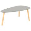 vidaXL Couchtische 2 Stk. Grau Kiefer Massivholz