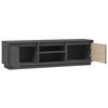 vidaXL TV-Schrank Grau 140x35x40 cm Massivholz Kiefer