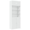 vidaXL Hochschrank Wei&szlig; 80x42,5x225 cm Holzwerkstoff